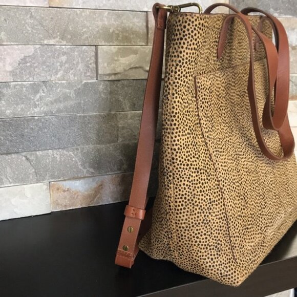 MADEWELL Genuine Calf Hair Med.Transport Tote(1) - Picture 6 of 11
